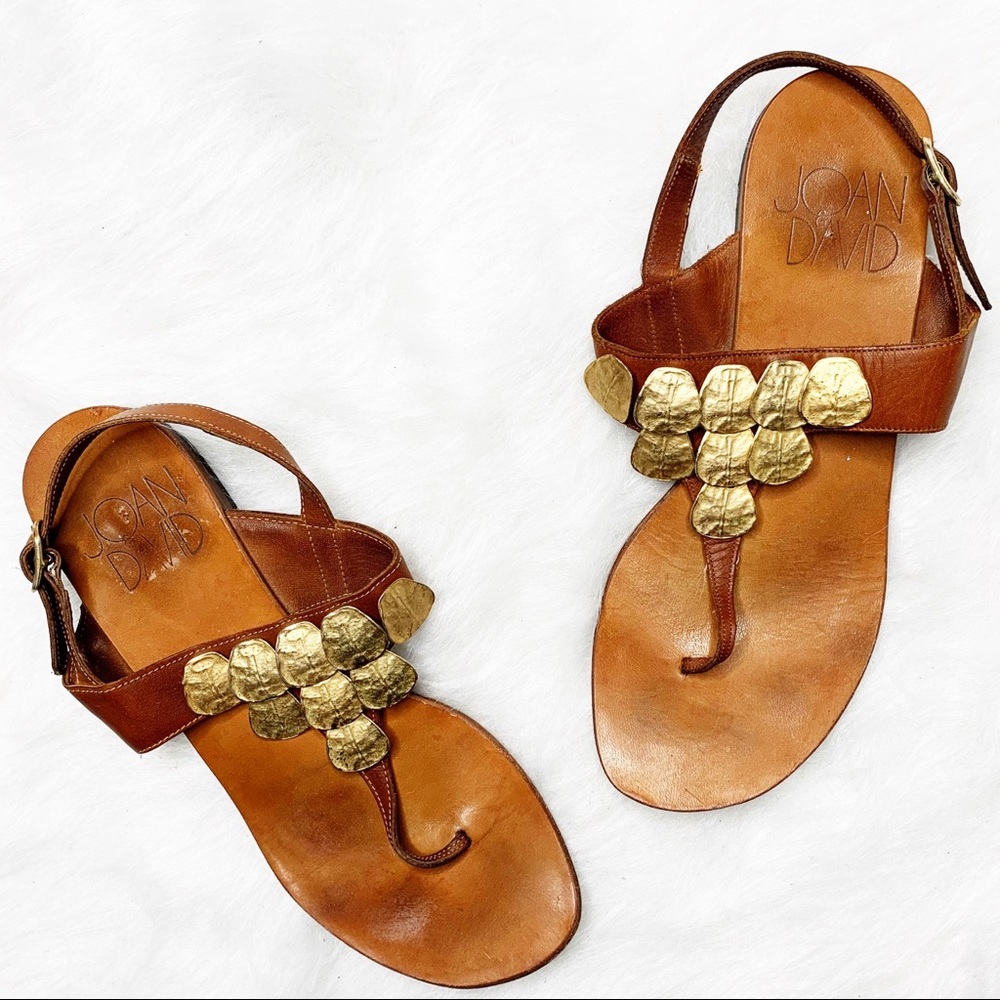 JOAN & DAVID Handmade Italian Leather Boho Sandals - Picture 1 of 8